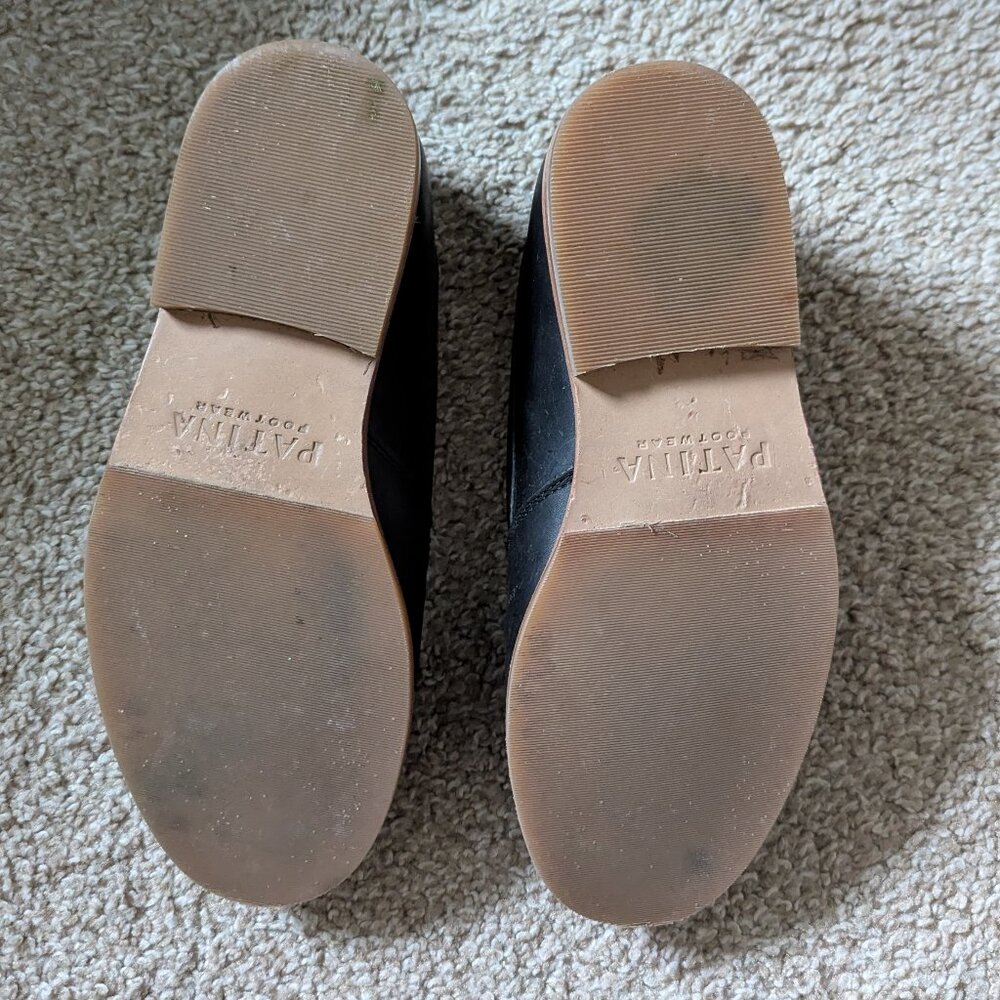 Portland Leather / Patina Black Leather Shoes / Size 5.5